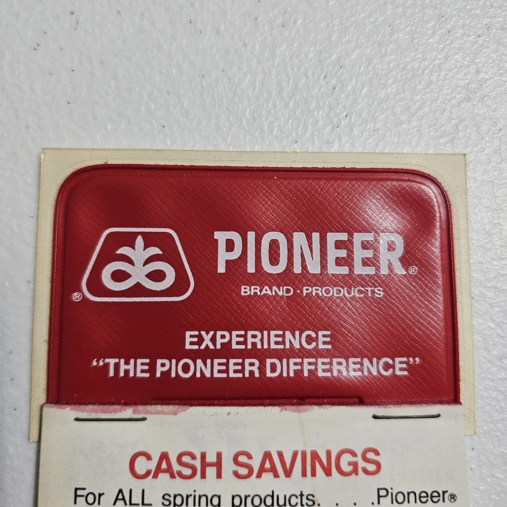 Vintage 1987 Pioneer Seed Calendar Paper Promo Farm Wall Decor